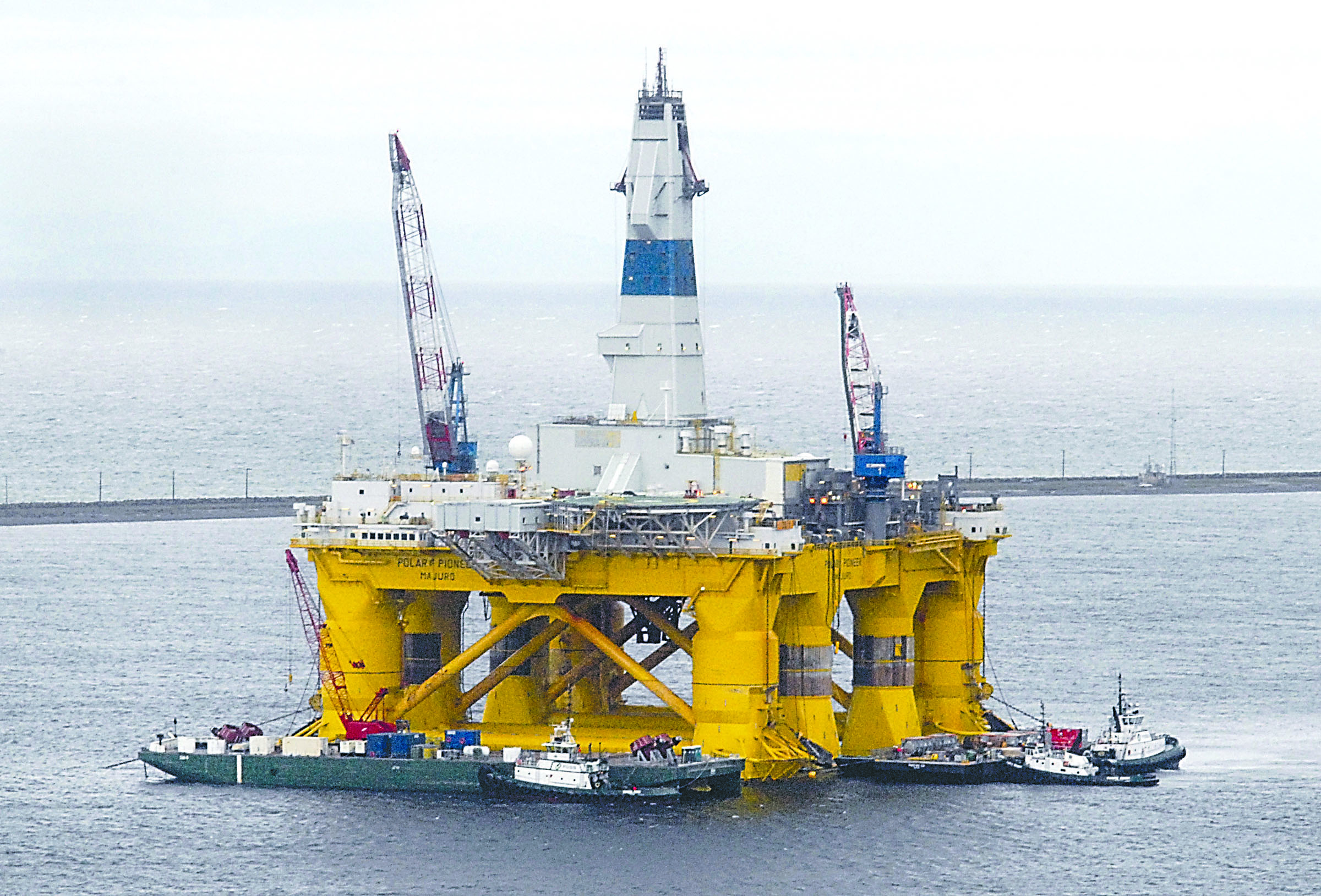 The offshore oil platform Polar Pioneer