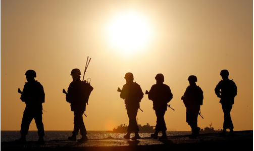 South Korean Marines on Yeonpyeong Island recently. The North bombarded the island in 2010