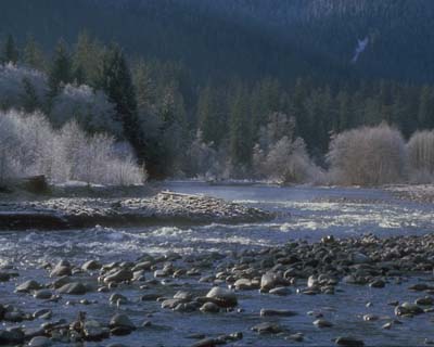 Hoh River in the winter. National Park Service