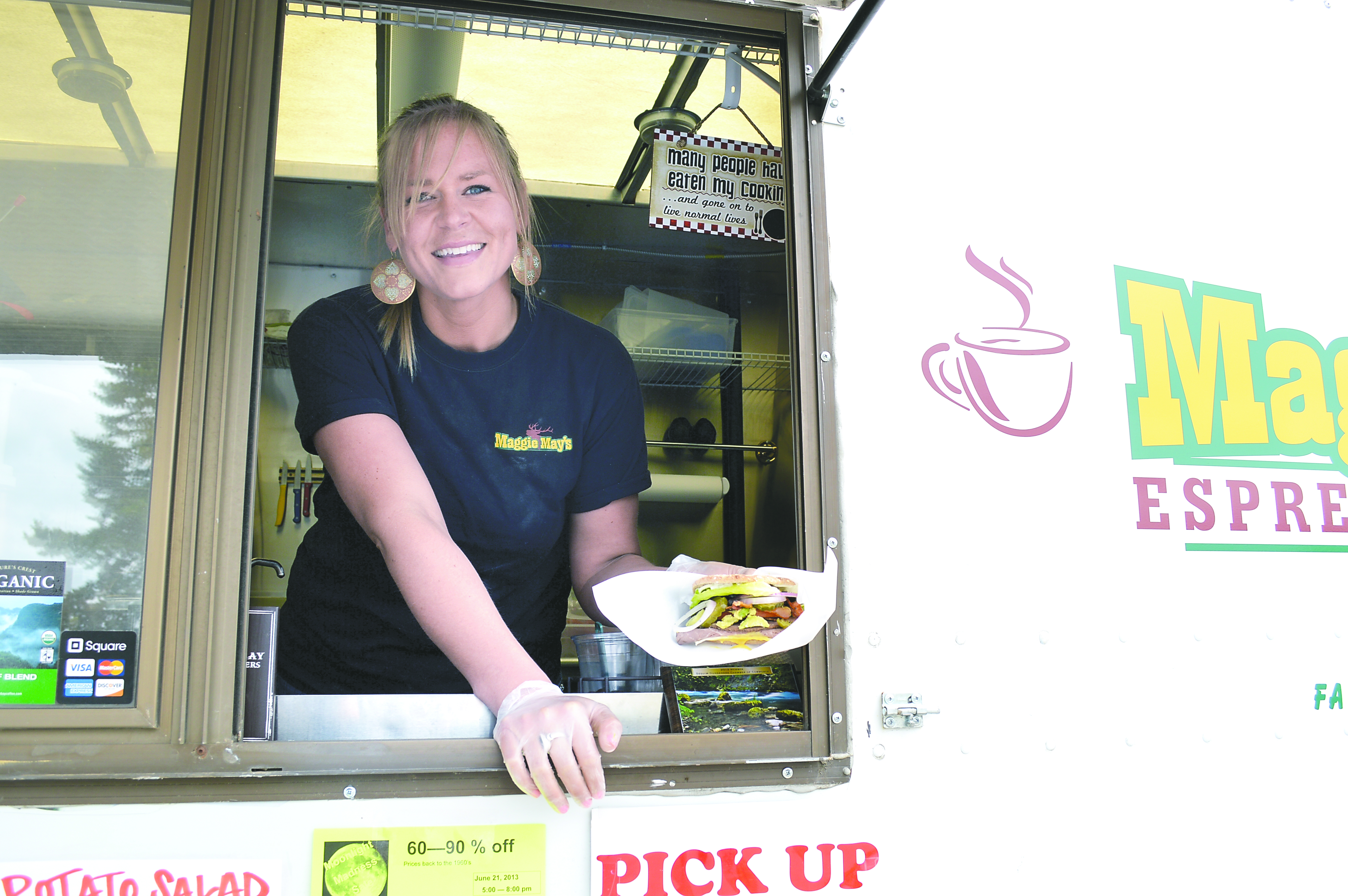 Maggie Parks will post the latest Sequim location of her food truck