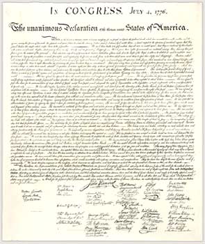 The cost of revolution — the sacrifices behind what we celebrate on the Fourth of July  (with link to transcript/high-res image of Declaration of Independence)