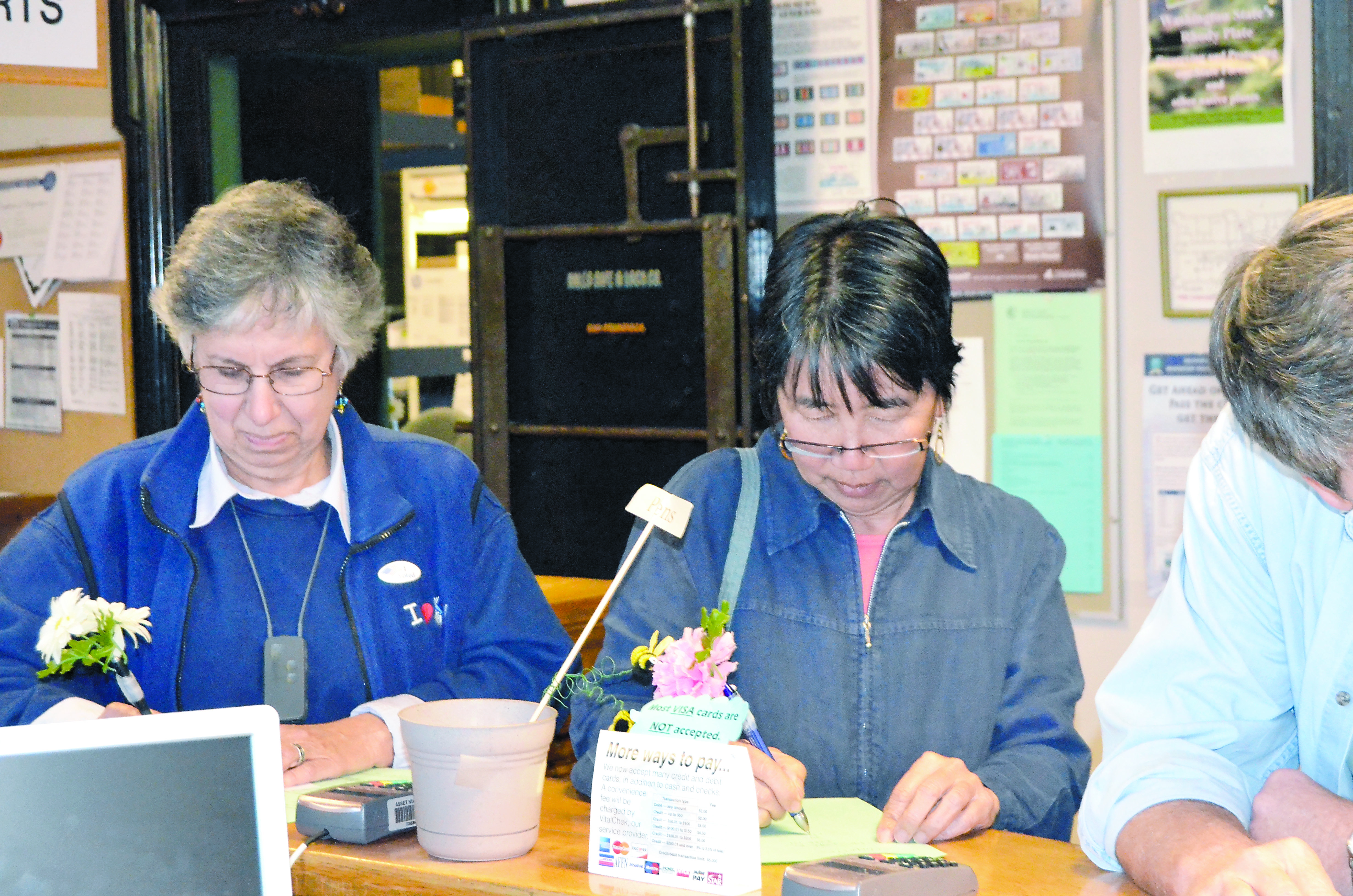 Library bond proponents Sheila Khalov