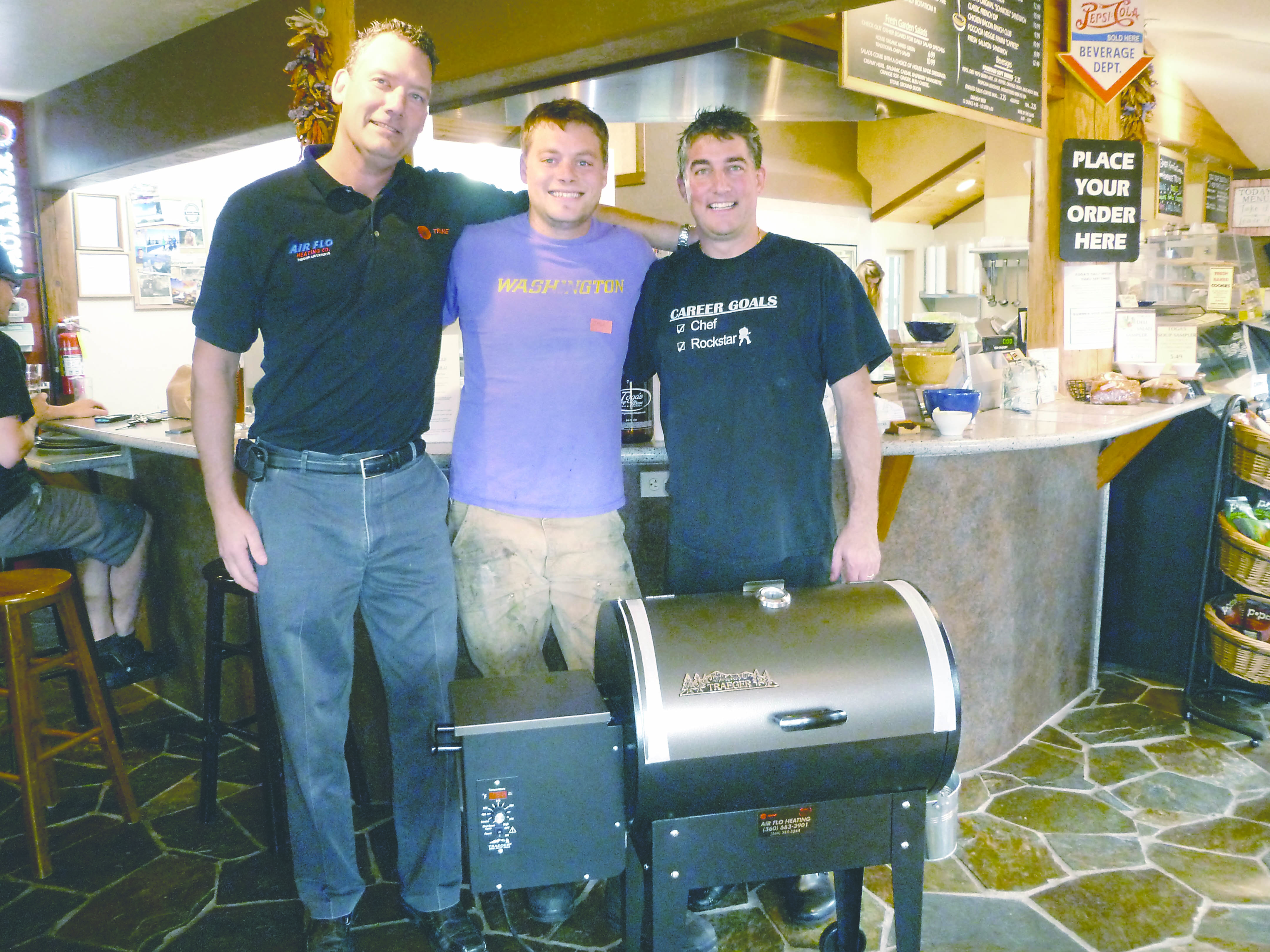 Toga's awards Traeger grill