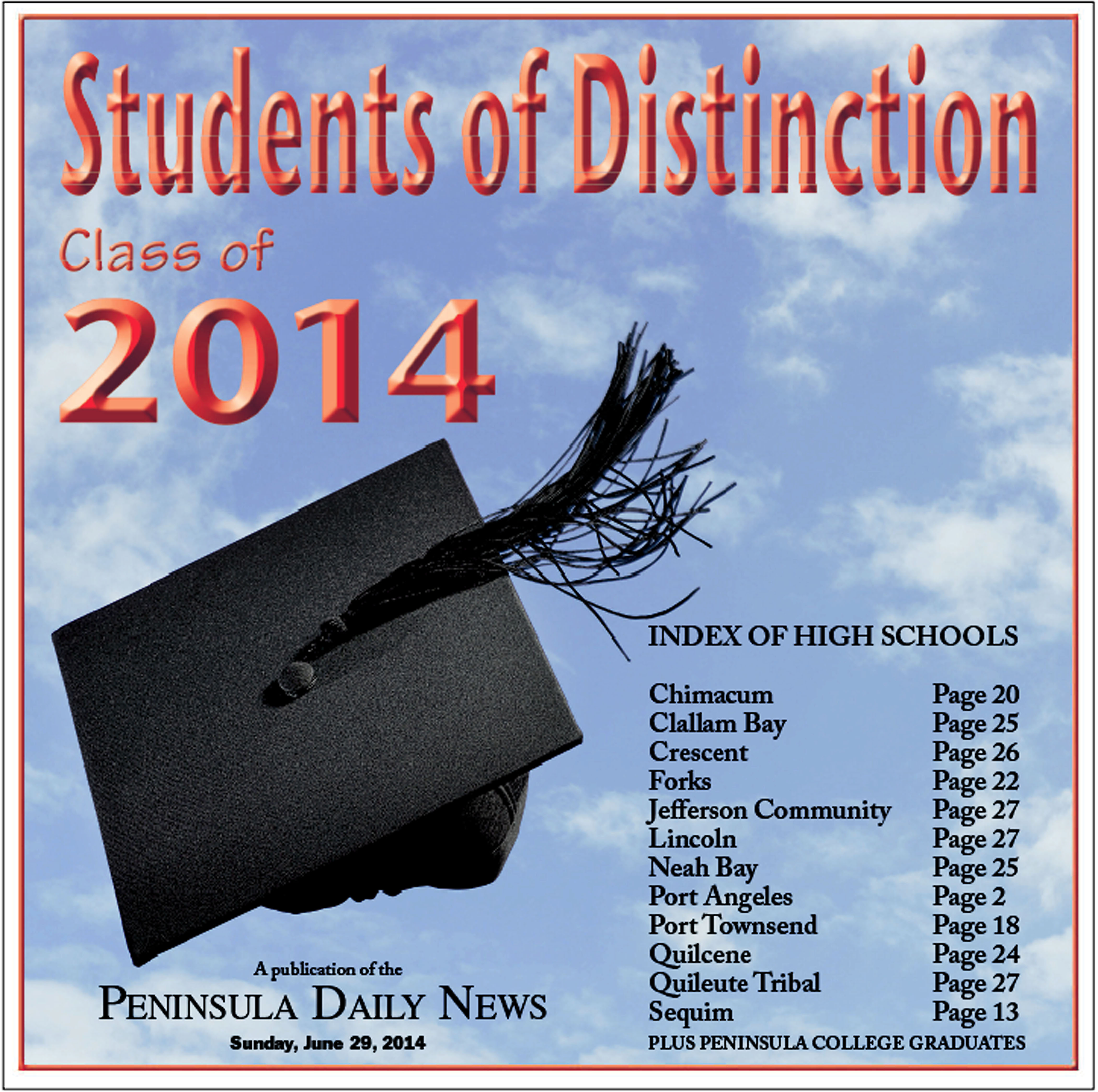 COMING SUNDAY: PDN's annual scholarship salute to Peninsula high school graduates