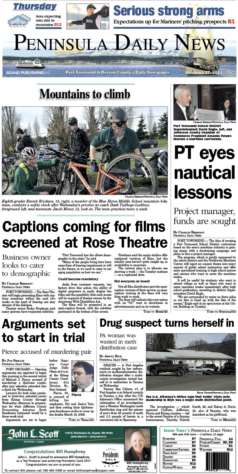 Today's front page for our Jefferson County readers.