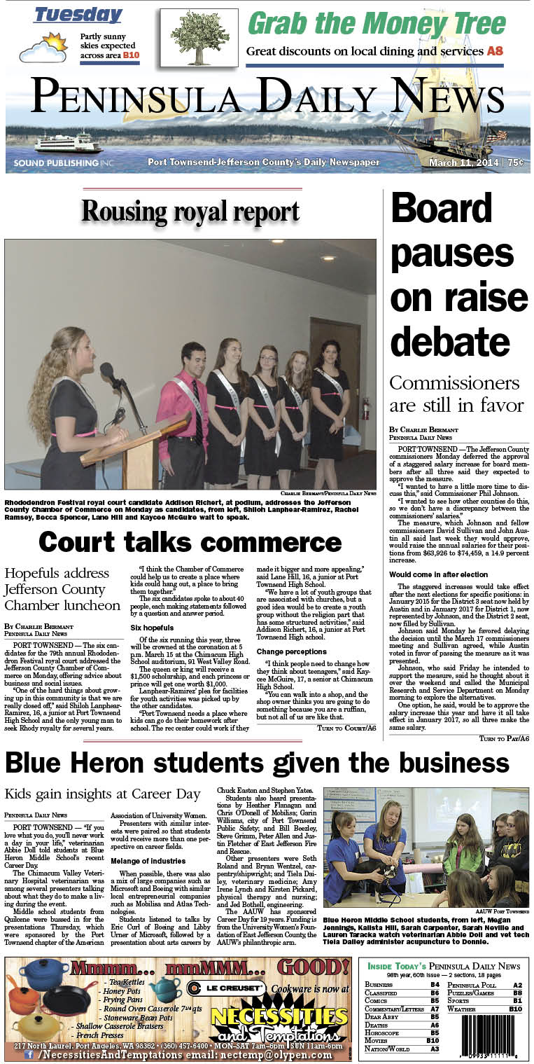 Today's front page for our Jefferson County readers.