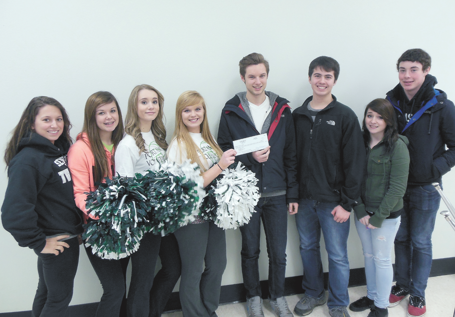 The Port Angeles High School Future Business Leaders of America and Cheer team members