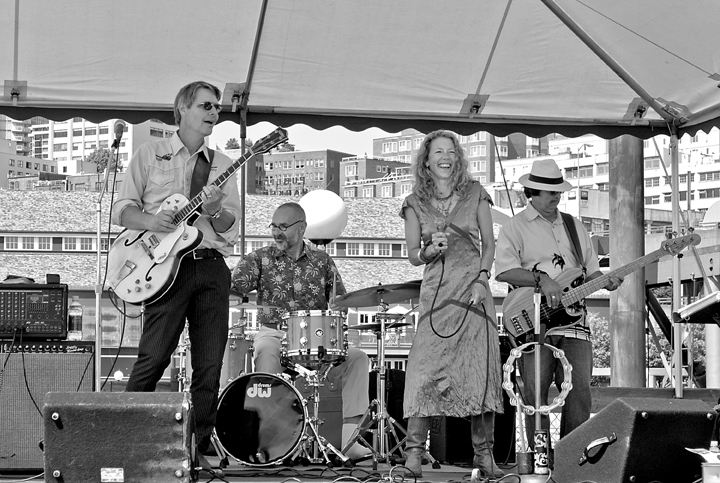 Stickshift Annie Eastwood will bring Kimball & the Fugitives to Port Townsend for a dance Friday night. The ensemble is