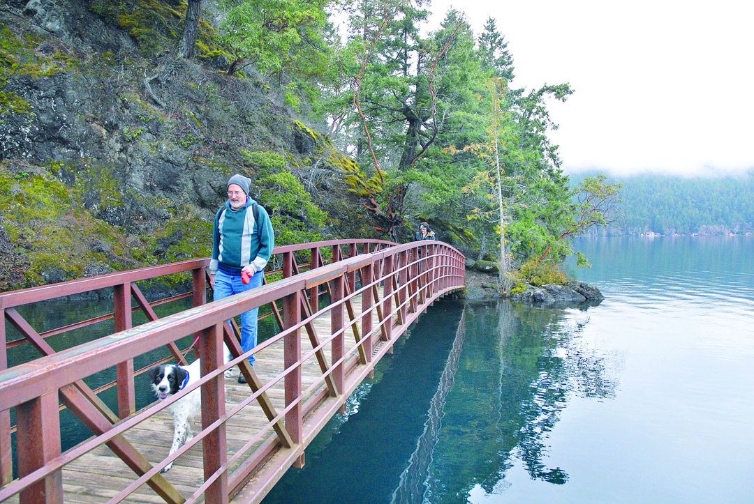 Warren Horsley of Port Angeles and his dog