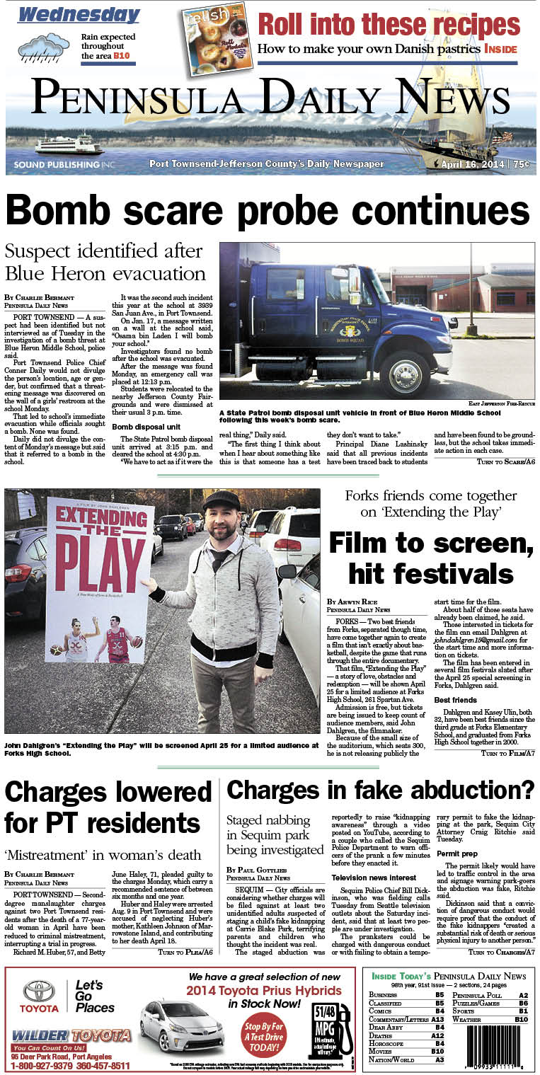 Today's PDN front page for our Jefferson County readers.