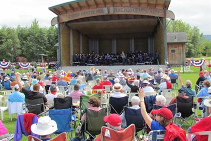 A Music in the Park concert at Sequim's James Center amphitheater. Peninsula Daily News file photo