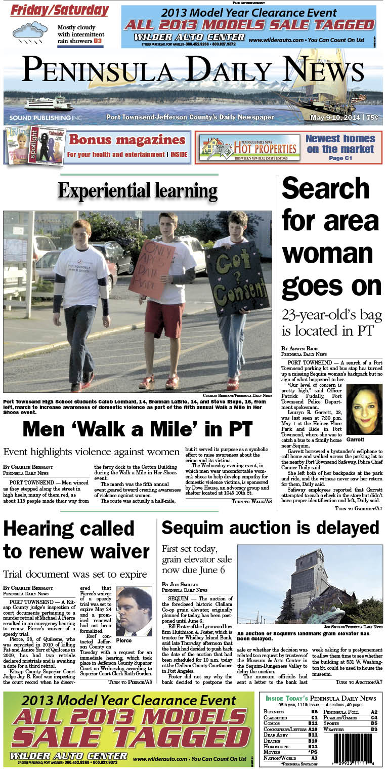 PDN's front page for today's Jefferson County readers.