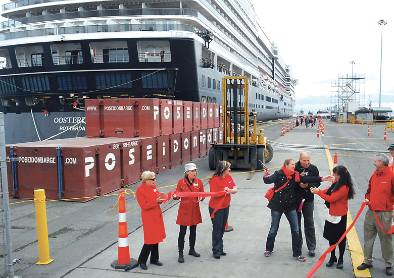 Cruise ship passengers Mariam and Eduardo Fatum of Buenos Aires