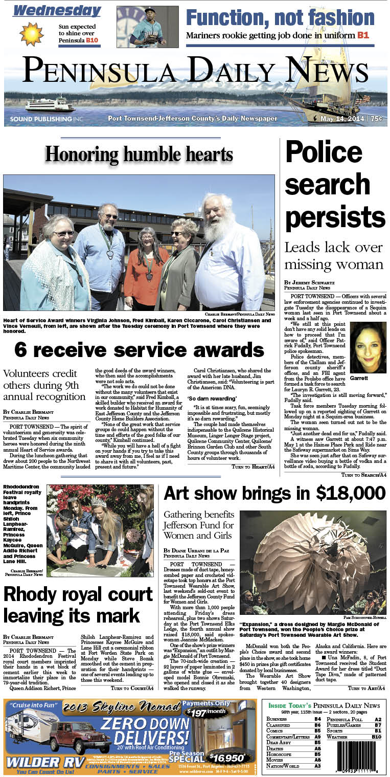 PDN's front page for today's Jefferson County readers.