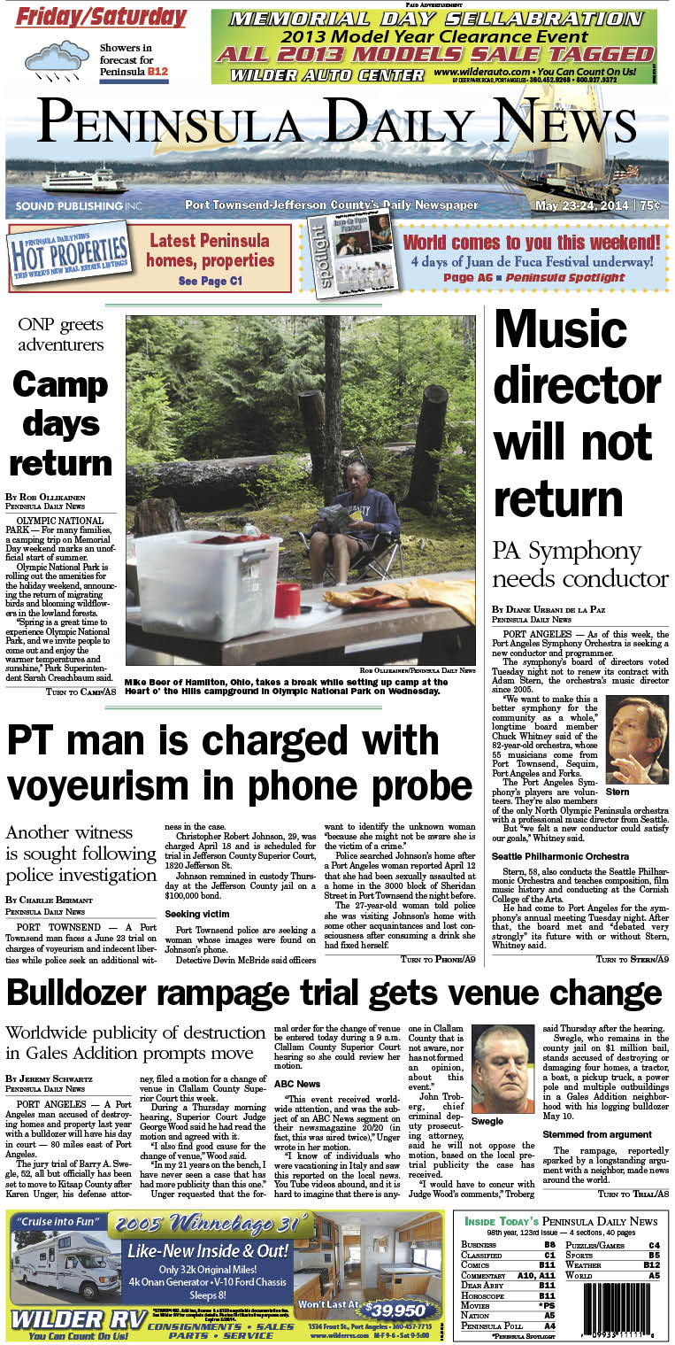 PDN's front page for today's Jefferson County readers.