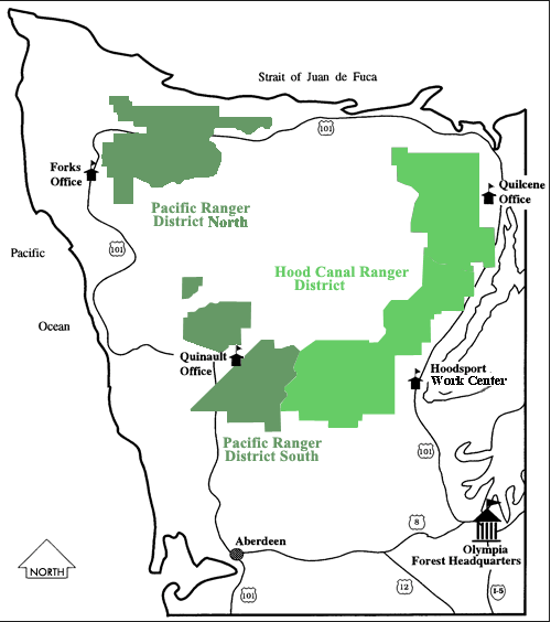 U.S. Forest Service map