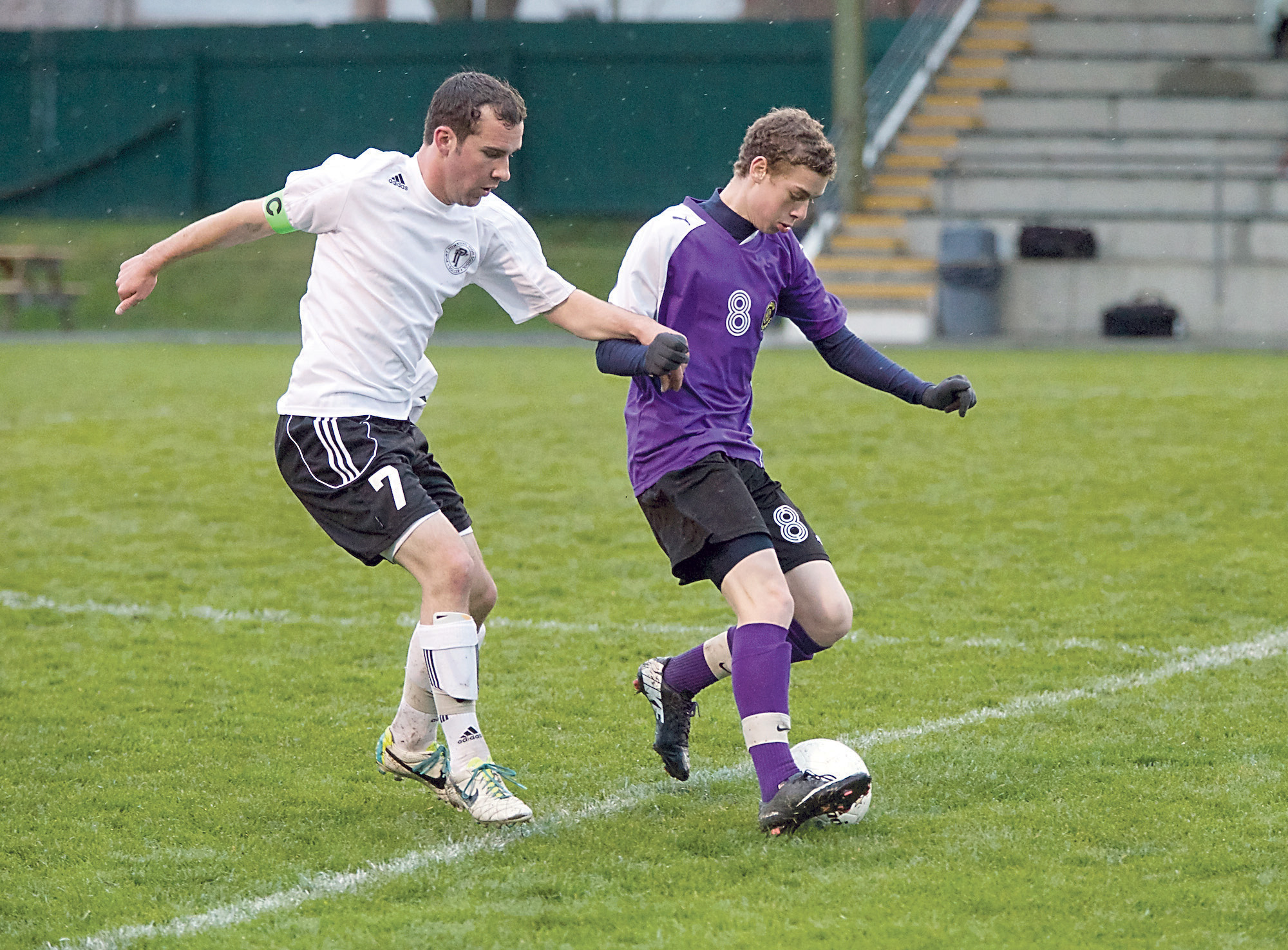 Sequim junior midfielder Eli Berg