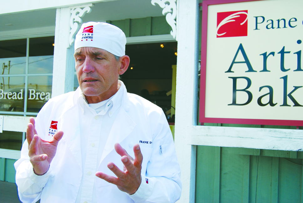 Frank d'Amore is shown outside the Sequim Pane d'Amore bake shop in 2010. Diane Urbani de la Paz/Peninsula Daily News