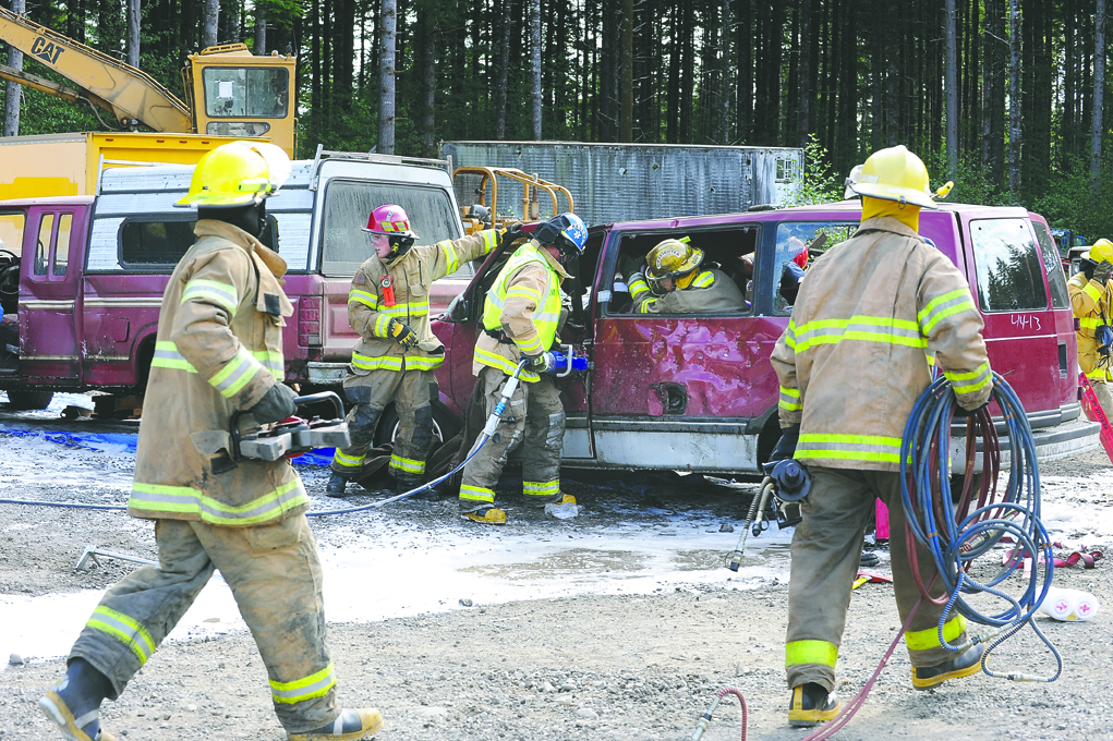 During a Friday afternoon mass casualty drill