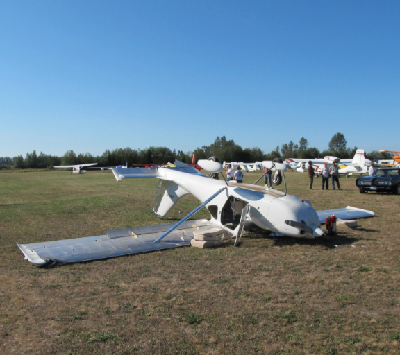 The two-seat GlaStar at Sequim Valley Airport. Clallam County Sheriff's Office