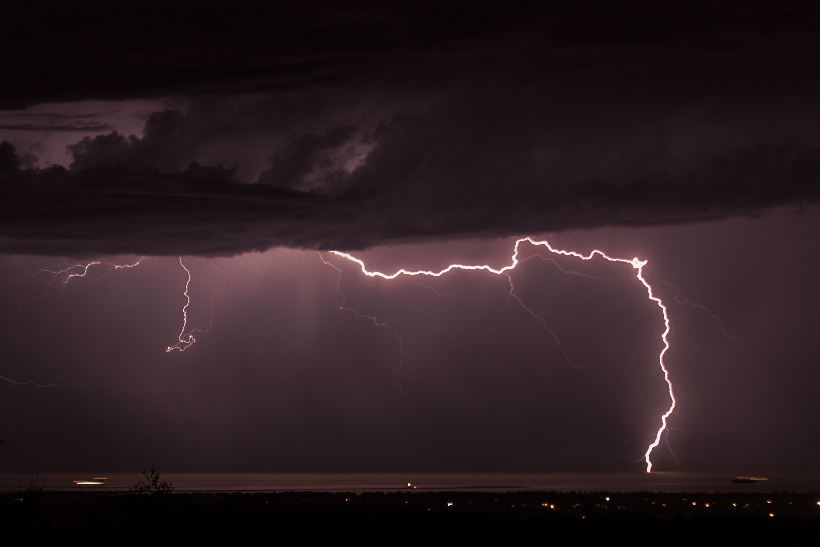 This photo was taken Thursday evening from Lost Mountain Road (Sequim area) by photographer Witta Priester.  Many thanks