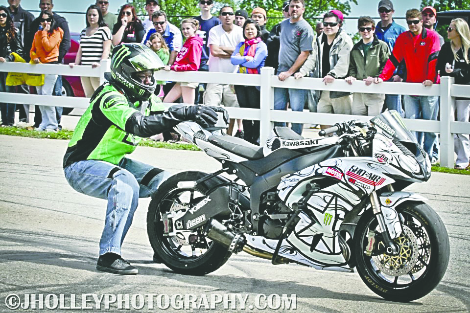 Stunt biker Jason Britton is one of two riders set to perform at  the “Honor