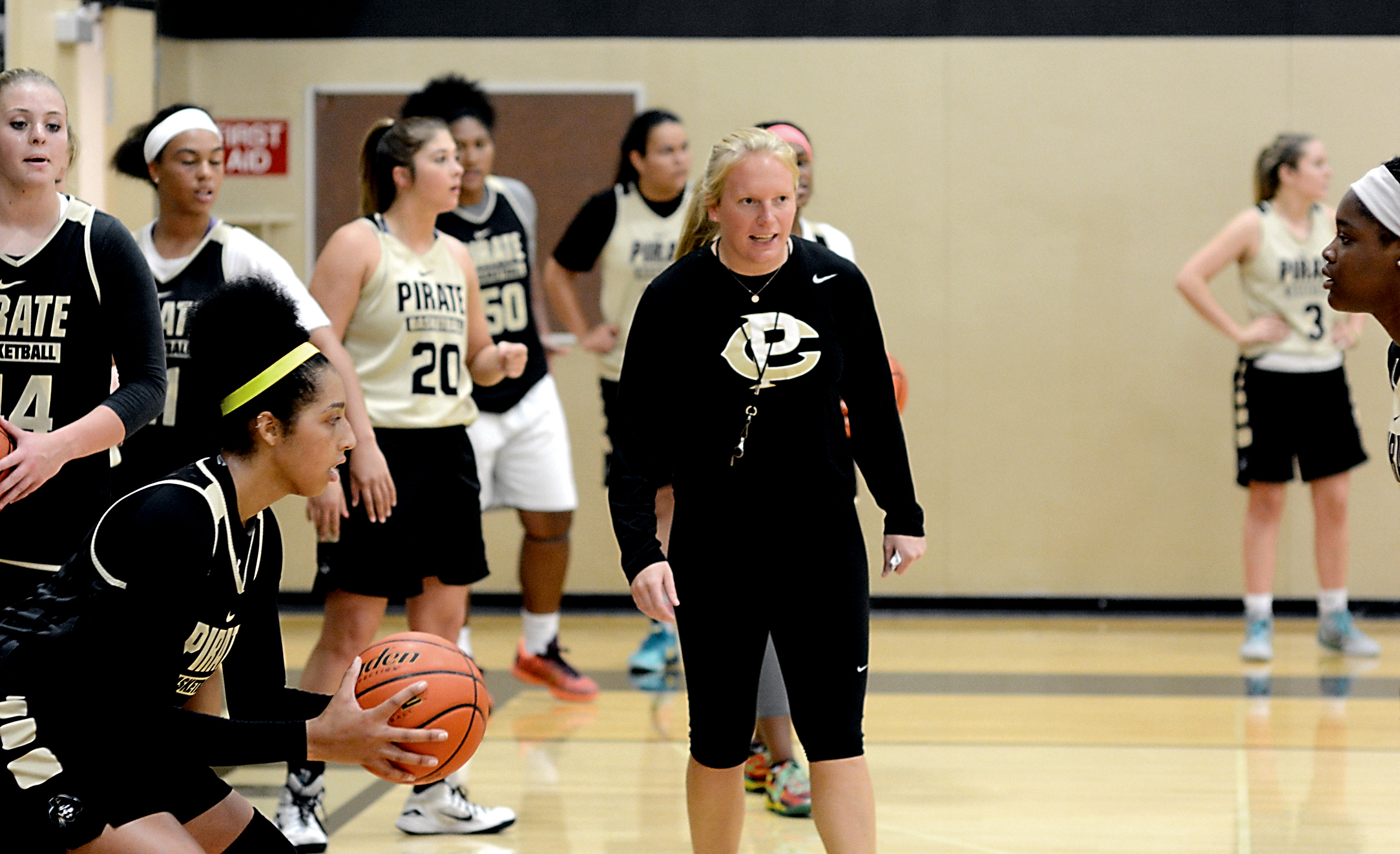 Peninsula College women's basketball coach Alison Crumb