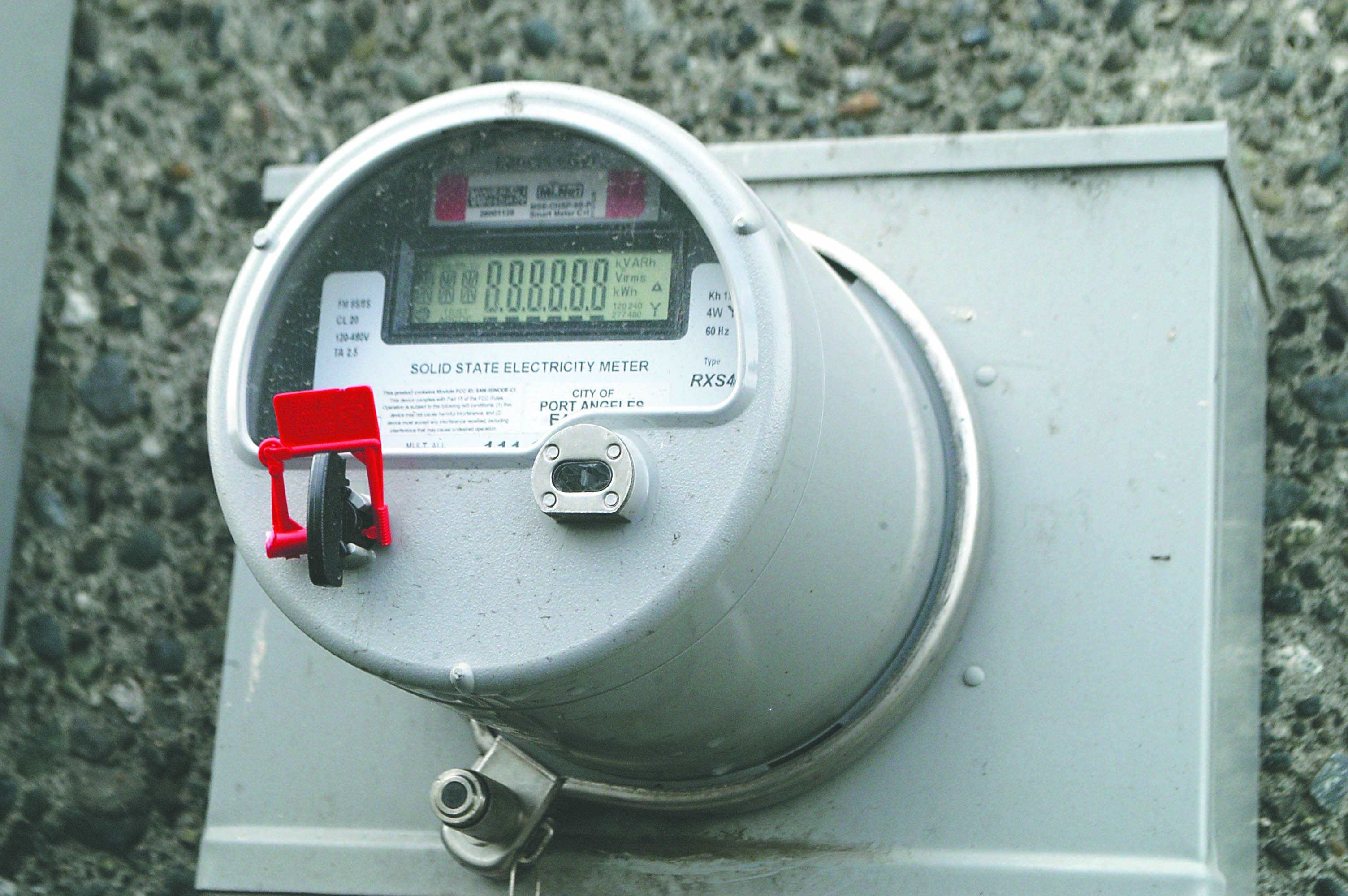 Smart meter Peninsula Daily News file photo