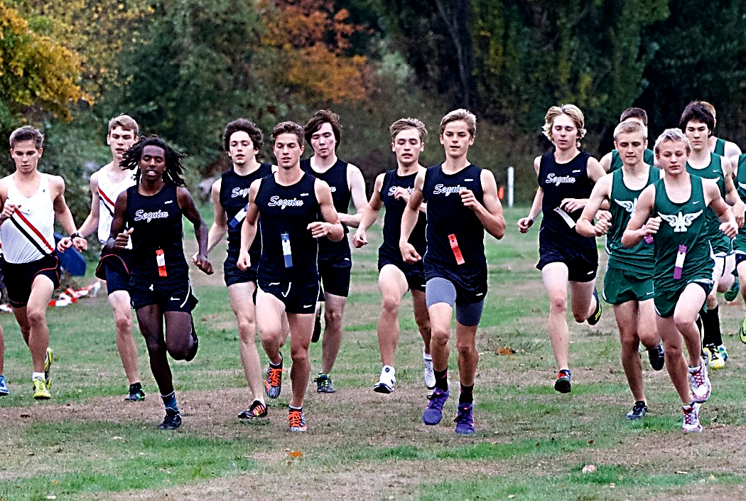 The Sequim boys cross country team