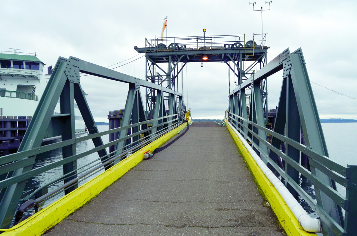 The narrower Slip 2 ramp will be put into use starting the week of Nov. 12. Charlie Bermant/Peninsula Daily News