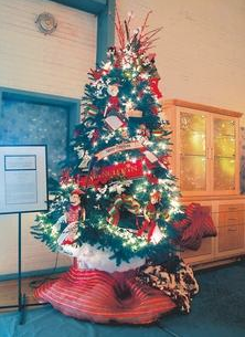 Kringlekin Elves Made In America is one of the trees that were decorated and auctioned off at the 2012 Festival of Trees in Port Angeles. Keith Thorpe/Peninsula Daily News