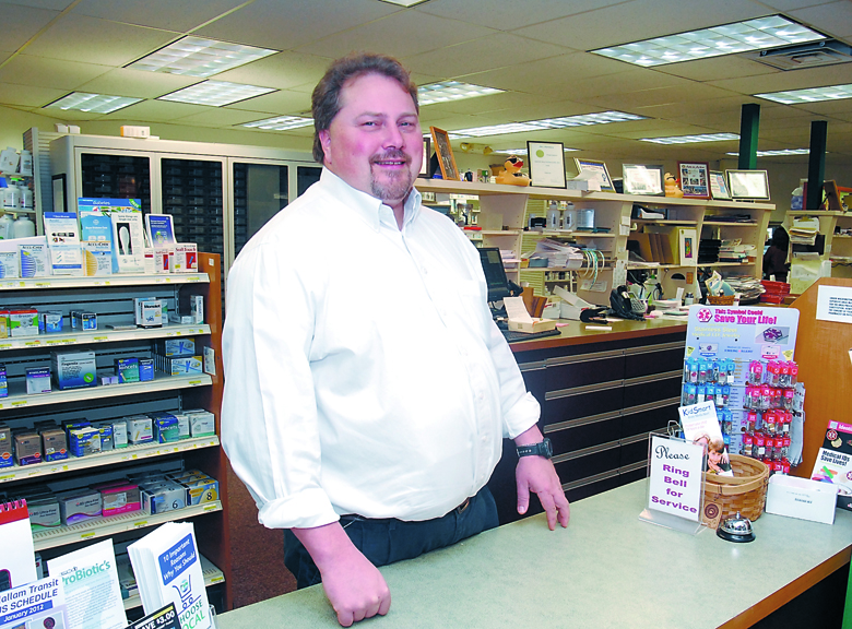 Joe Cammack owner of Jim's Pharmacy in Port Angeles. Keith Thorpe/Peninsula Daily News