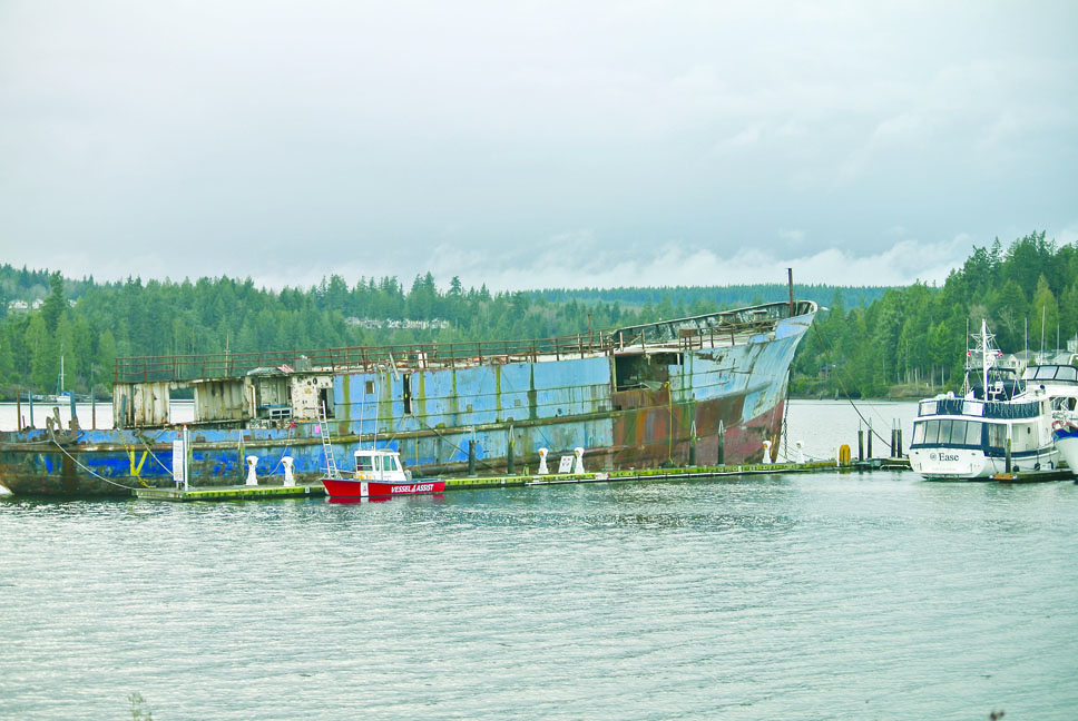 The New Star has been at Port Ludlow Marina since the first of October. Charlie Bermant/Peninsula Daily News