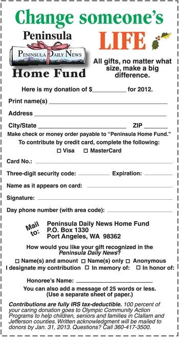 Donate today! Peninsula Home Fund heads down home stretch