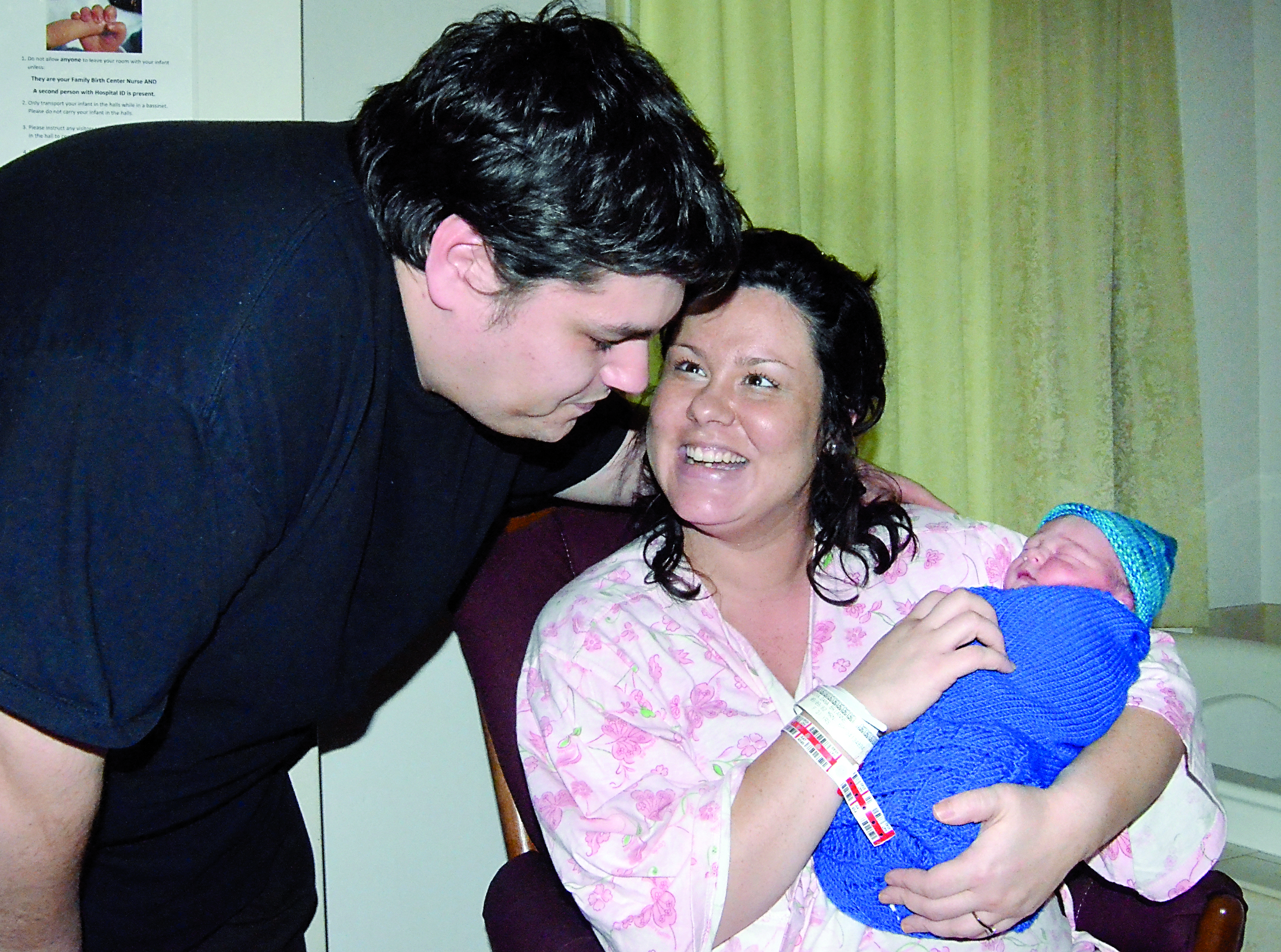 Dana Cordova holds her son Leland Neil Lammers