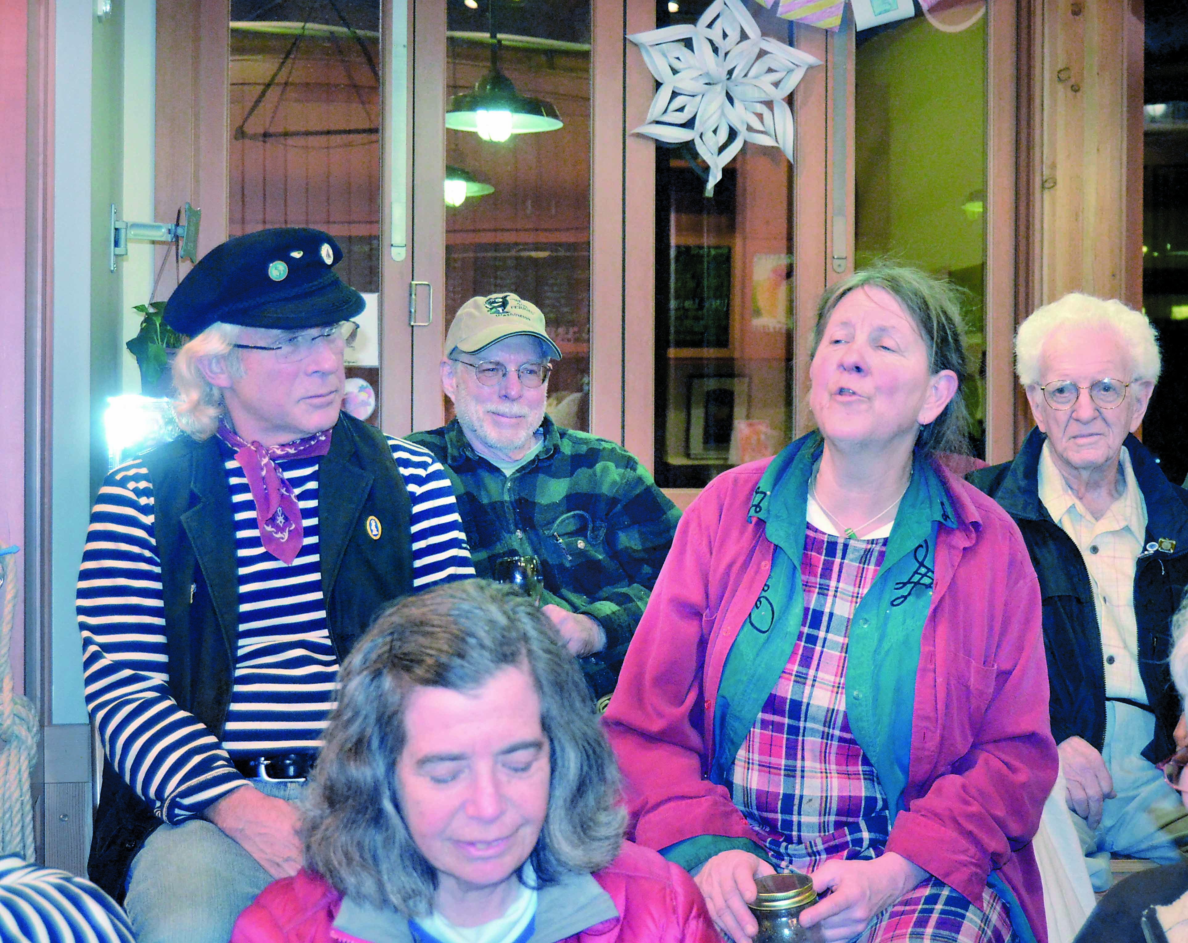 The first Sea Shanty Song Circle last January: from left