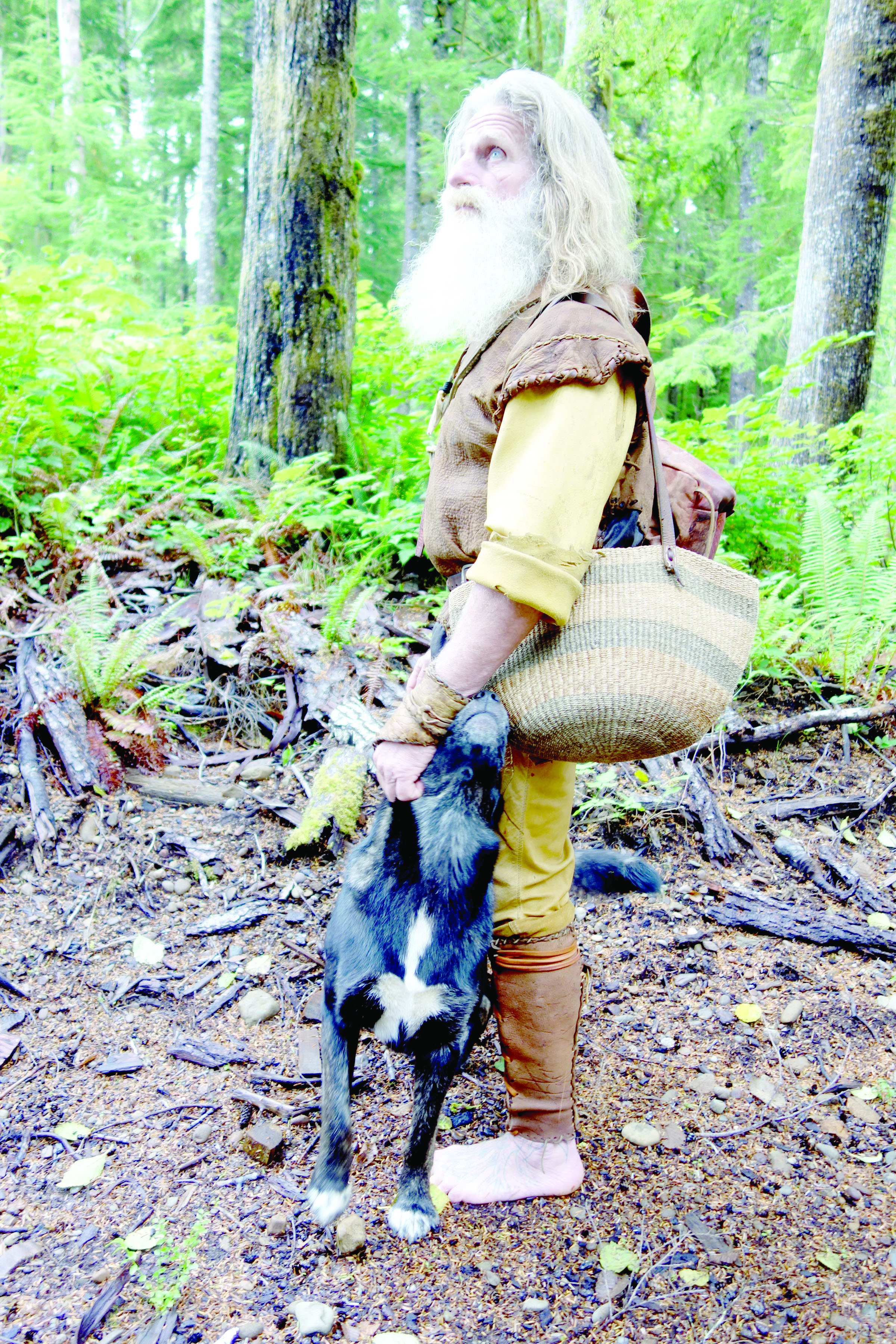 Mick Dodge with his dog