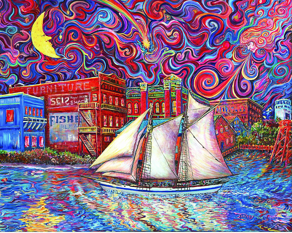 “Port Townsend State of Mind” is among the classic paintings by Jeff Tocher