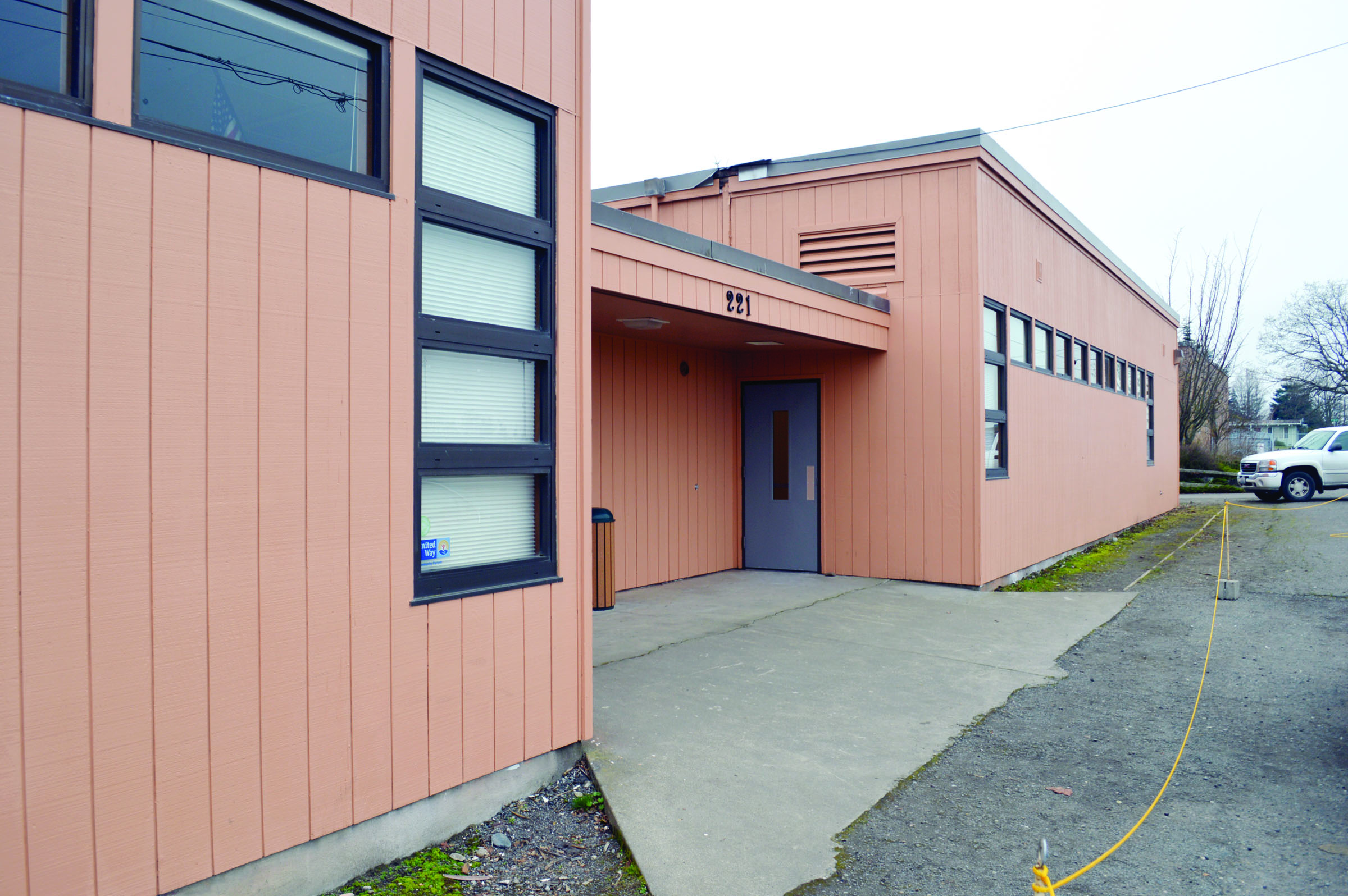 Olympic Peninsula Academy plans a ribbon cutting at 4 p.m. Wednesday to mark its move into remodeled classrooms inside this 1979 building located at 221 W. Fir St. in Sequim.  -- Photo by Joe Smillie/Peninsula Daily News