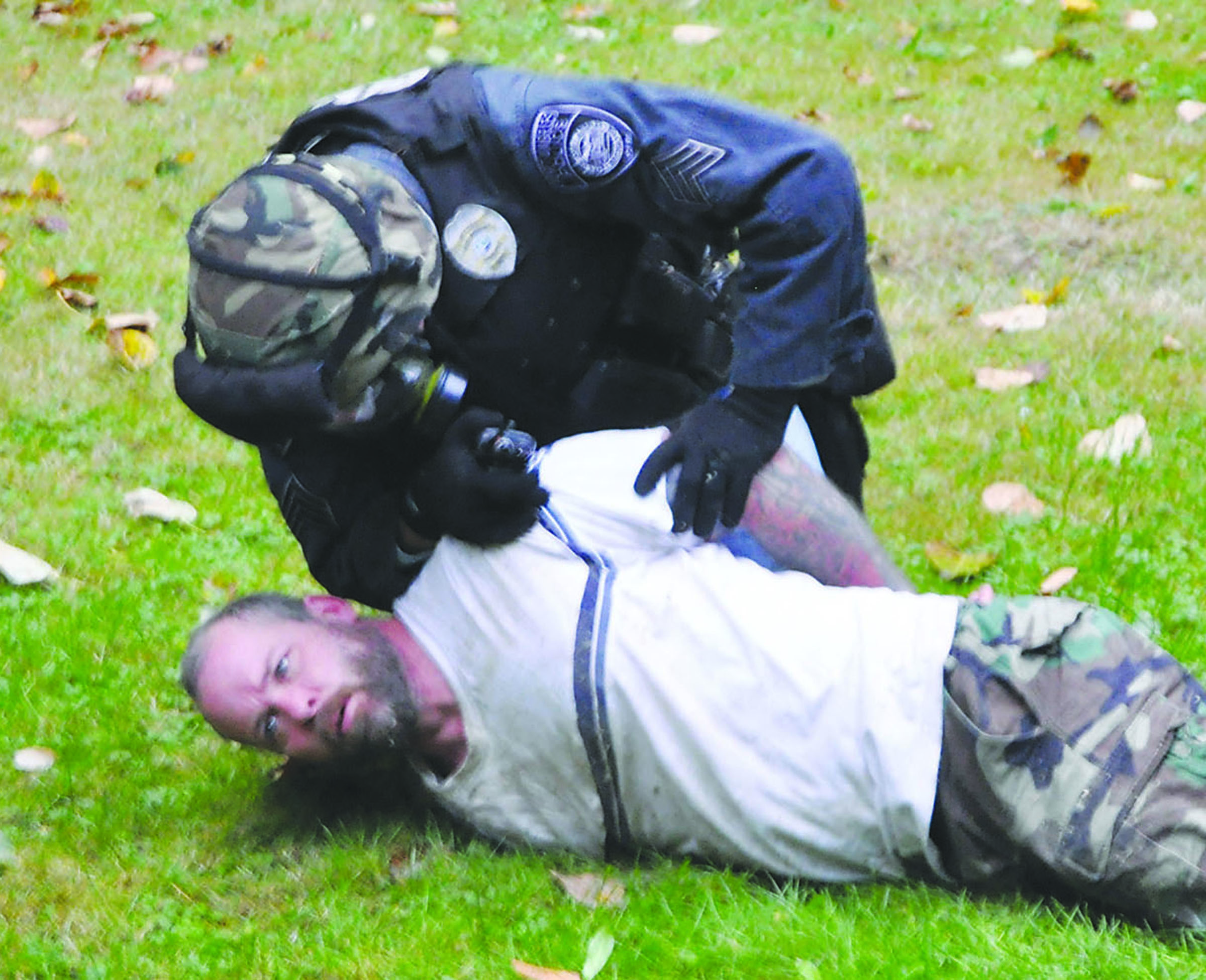 Mario Wayne Hackney is arrested last Oct. 17 in west Port Angeles. Hackney’s case was dismissed this week.  -- Peninsula Daily News photo