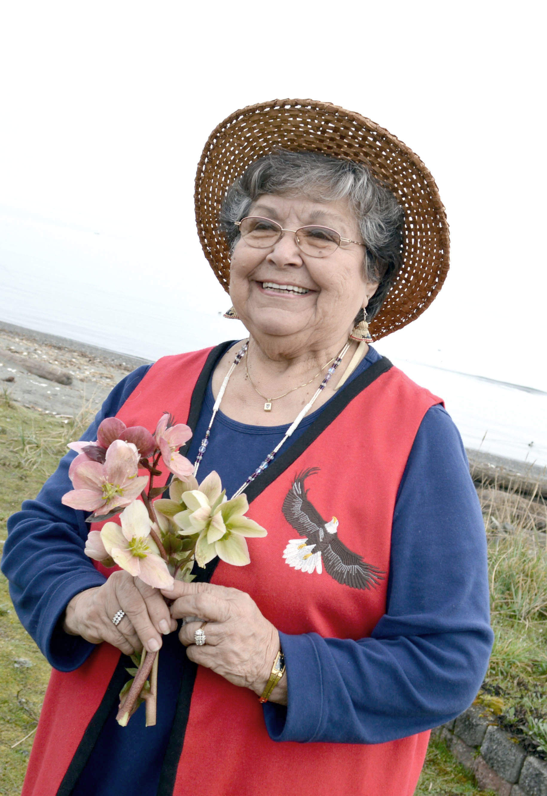 Elaine Grinnell and her grandson Haqwenith Grinnell are featured at the next Story Swap this Tuesday at the Port Angeles Library. — Joe Smilie/Peninsula Daily News