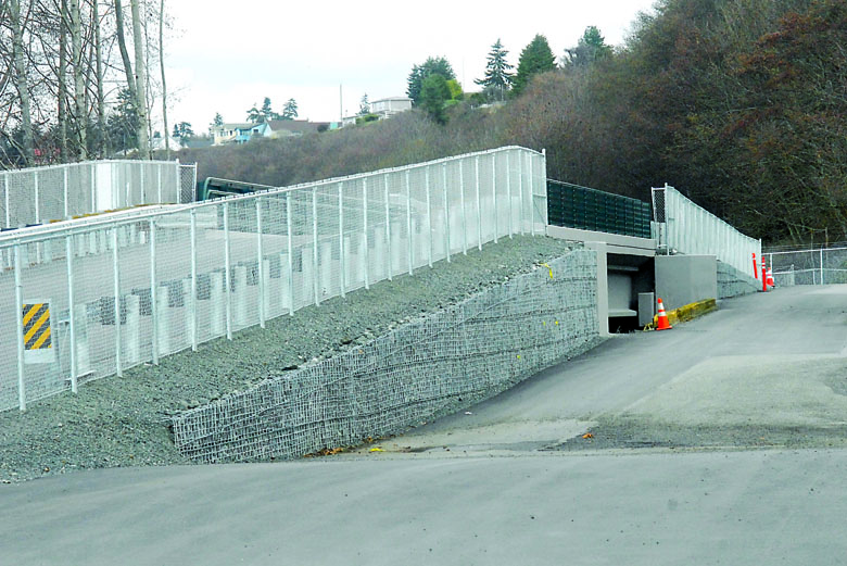 A new bridge over Ennis Creek for foot traffic on the Olympic Discovery Trail and for construction access will soon open at the former Rayonier mill site in Port Angeles. Keith Thorpe/Peninsula Daily News