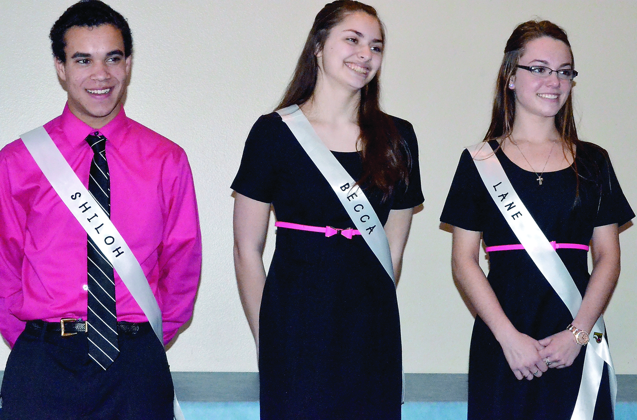 Members of the 79th annual Rhododendron Festival royal court include