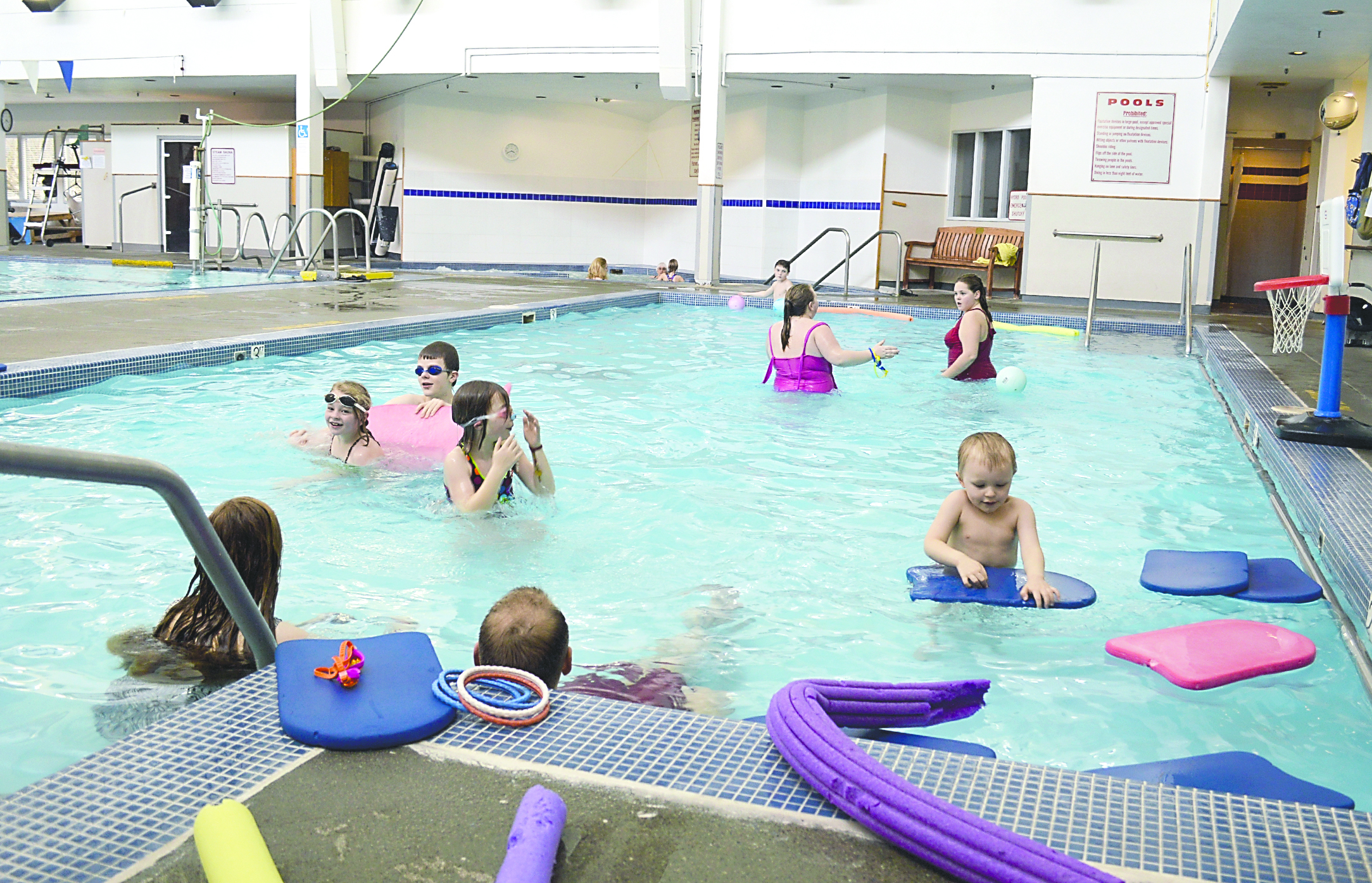 Swimmers hit one of the pools at SARC