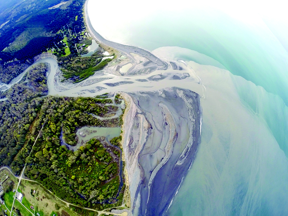 NOW: The mouth of the Elwha River