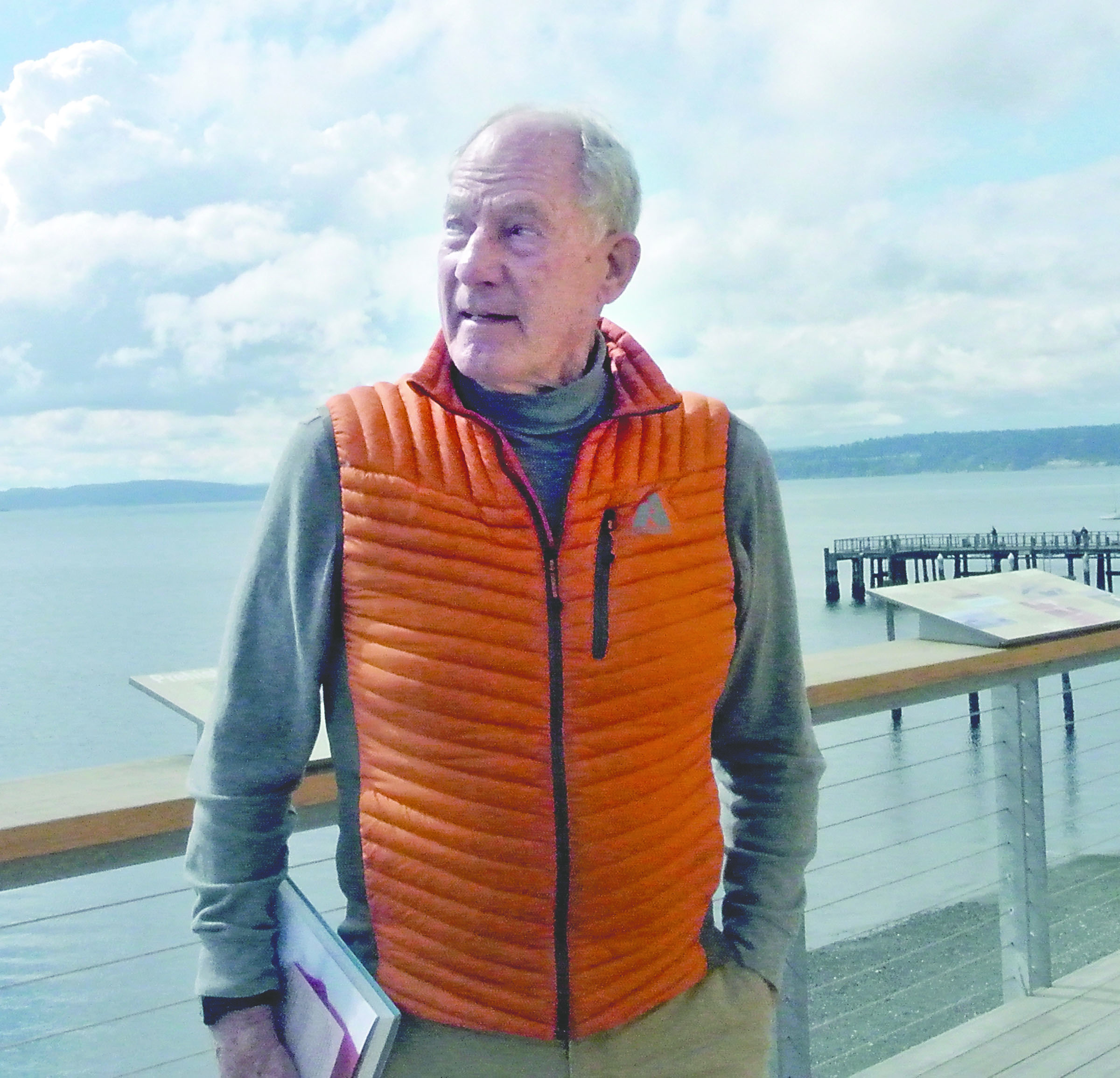 Jim Whittaker of Port Townsend is still enraptured by the landscape: “You look over there and can see Mount Baker on a clear day. Over there