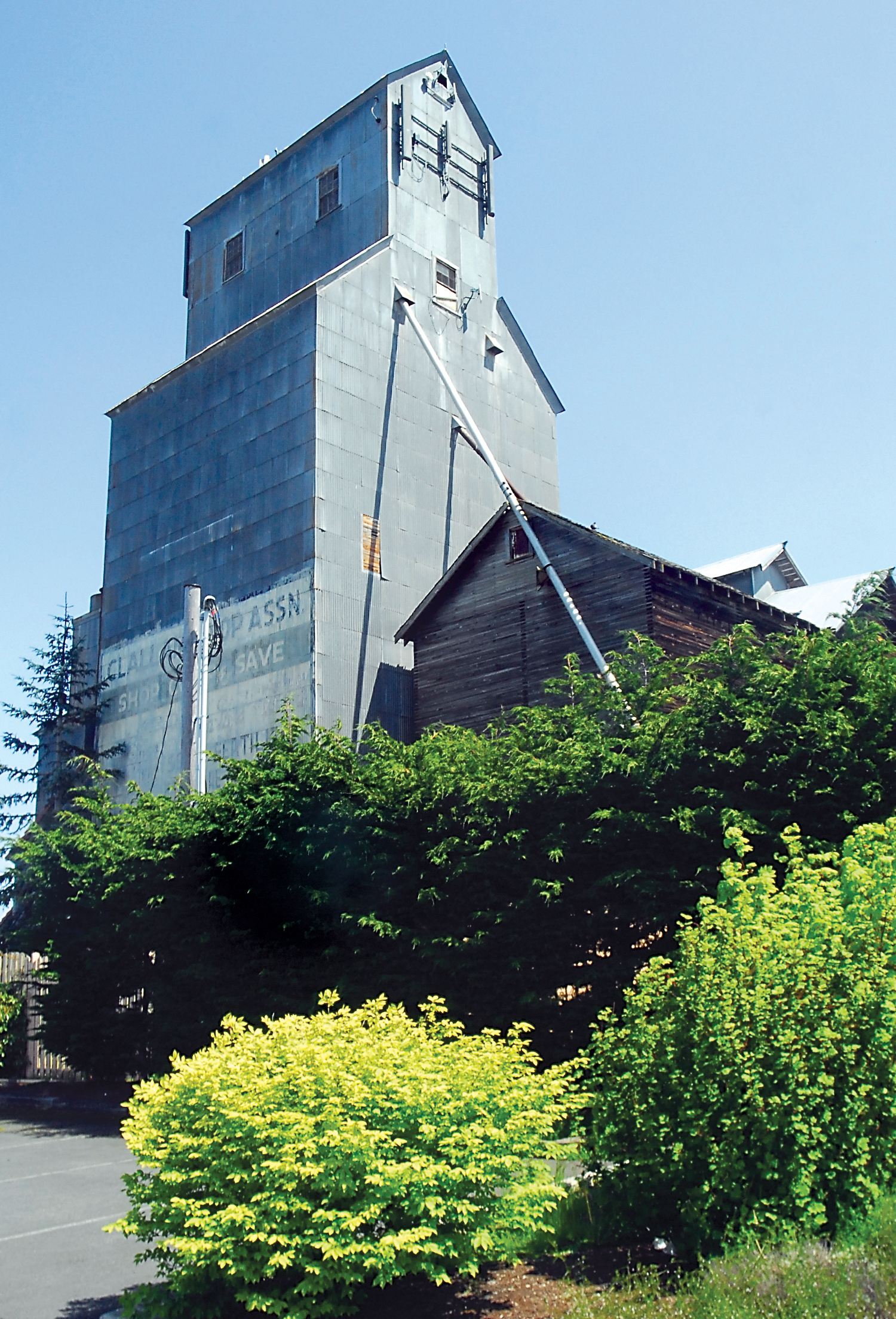 The fate of the grain elevator in Sequim is still in question as the Museum & Arts Center waits to hear about a potential auction of the building. — Keith Thorpe/Peninsula Daily News