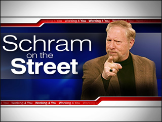 The KOMO TV graphic used to introduce Ken Schram’s commentaries until he retired two years ago. Schram died Thursday.