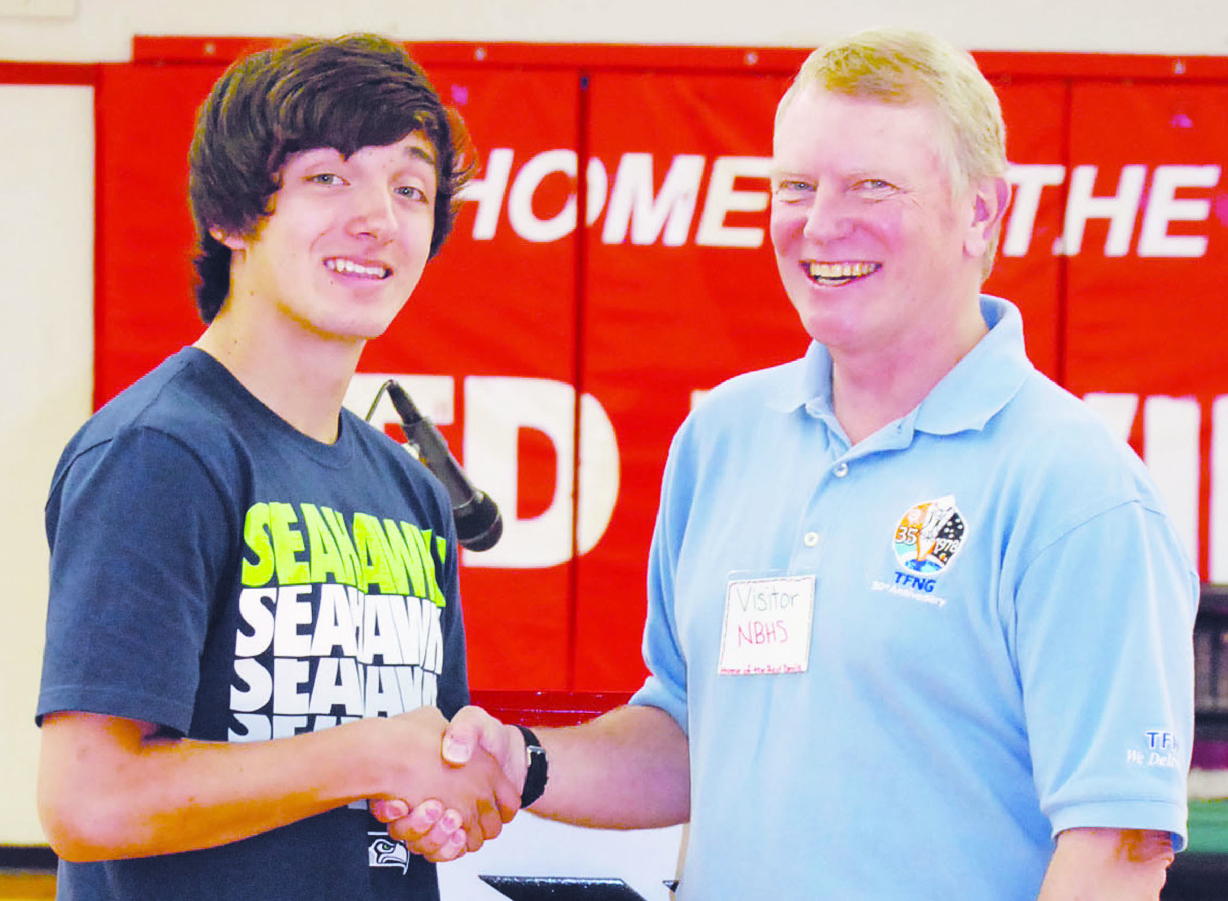 Neah Bay High School graduating senior Joey Monje