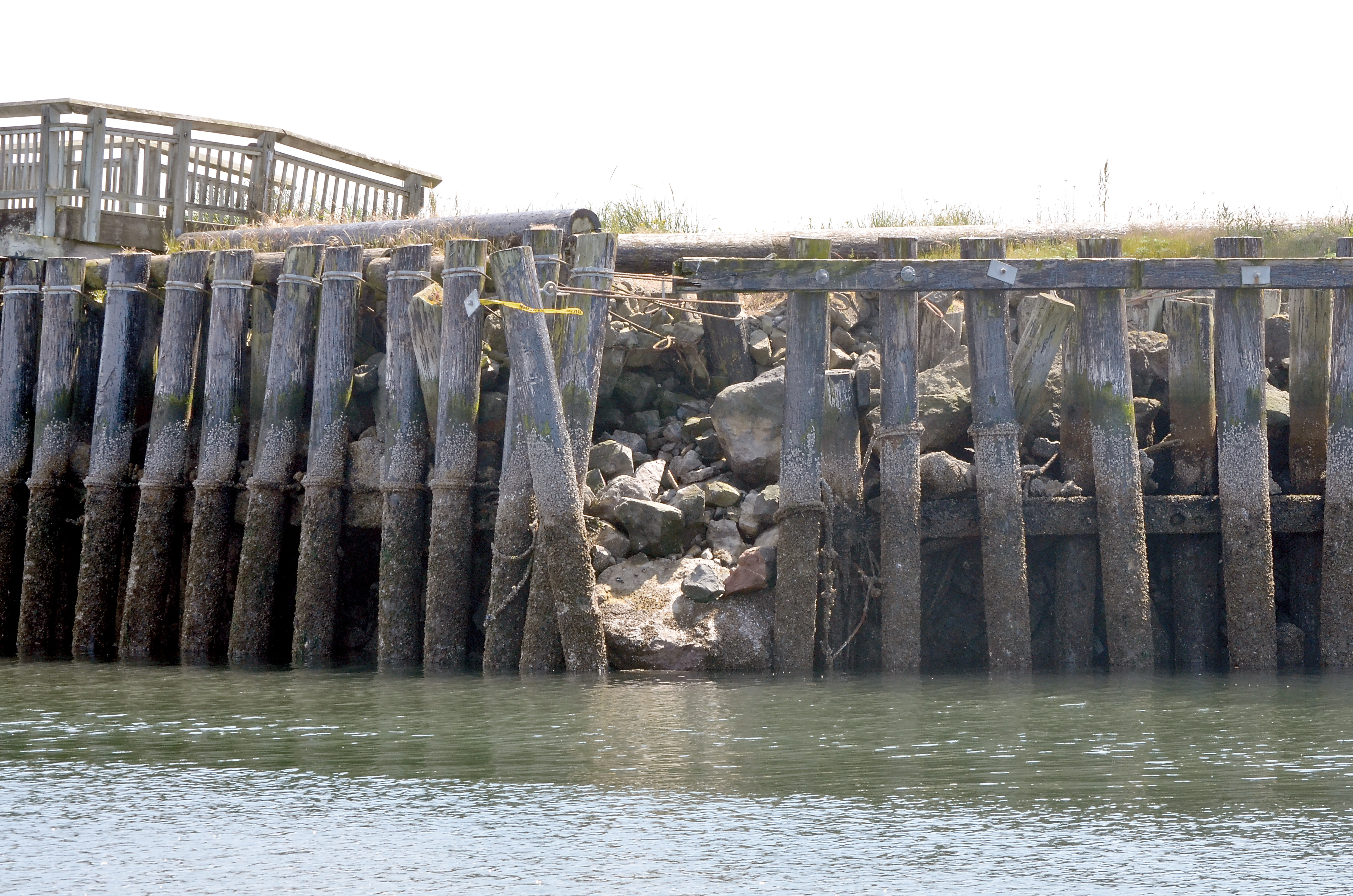 The breakwater at Port Hudson